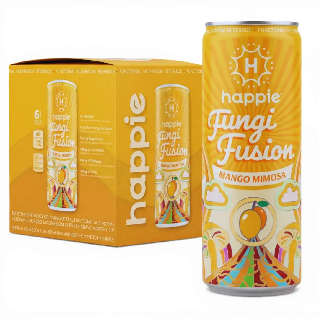 Mango Mimosa Fungi-Powered Seltzer