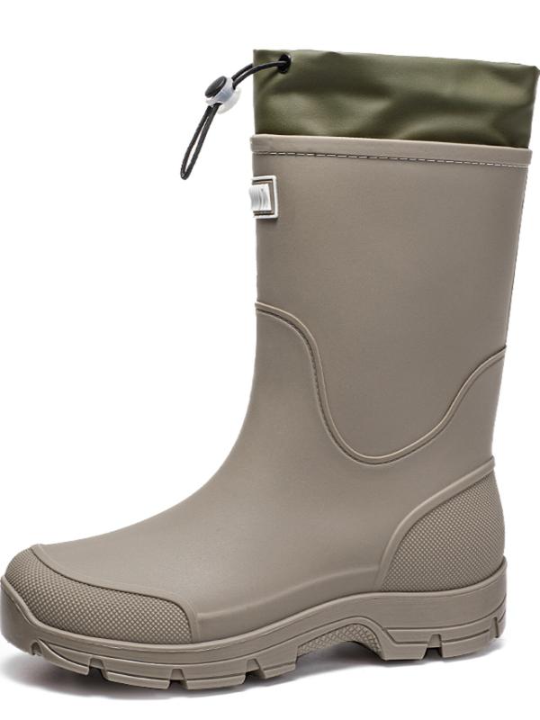Men's & Women's High-Quality Anti-Slip Rain Boots with Cuff, Kitchen Shoes, Garden Shoes, Motorcycle Boots, Fishing Shoes, Army Green