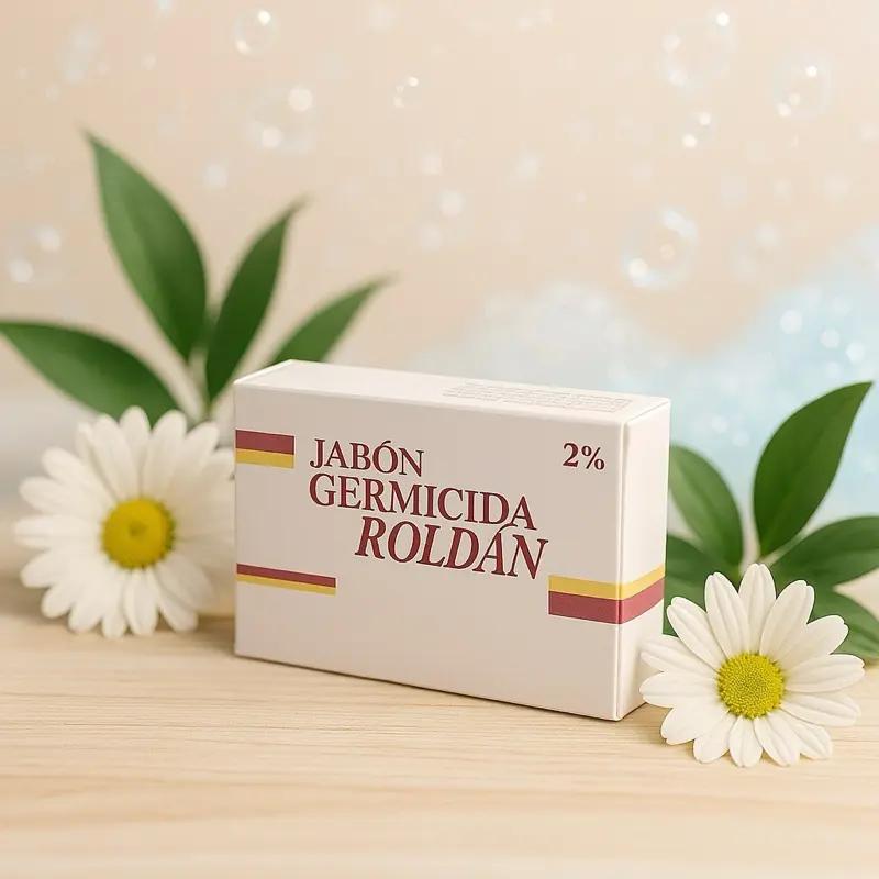 Roldán Germicida Jabón Soap for Face and Body 2% Cleansing and Moisture