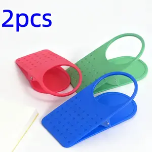 Cup Holder Clip, 2 Counts Hard Plastic Space Saving Drinking Cup Holder Desk Clip, Desktop Cup Holder, Home Organizer for Desk, Office, Restaurant, Desk Accessories, Desk Tidy