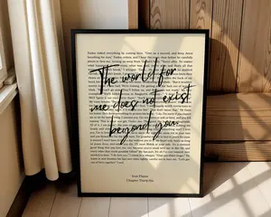 Fourth Wing Quote Unframed Poster, Fourth Wing Quote Decor, Dark Academia Fantasy Bookish Decor, Dragon Rider Quote Print, BookTok Fan Gift,  Book Lover Wall Art