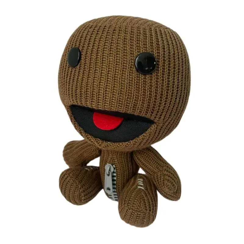 LittleBigPlanet Sackboy Soft Plush Toy - 25cm Height PP Cotton Stuffed Doll, Unisex Video Games Peripheral, House Decoration, Christmas/Birthday Gift