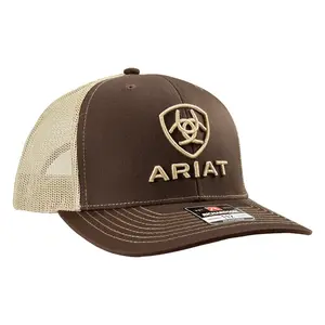 A300003102 Ariat Men's Shield Logo Ball Cap - Brown