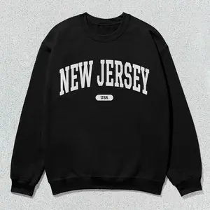 New Jersey Sweatshirt USA Collegiate Crewneck Sweater Unisex