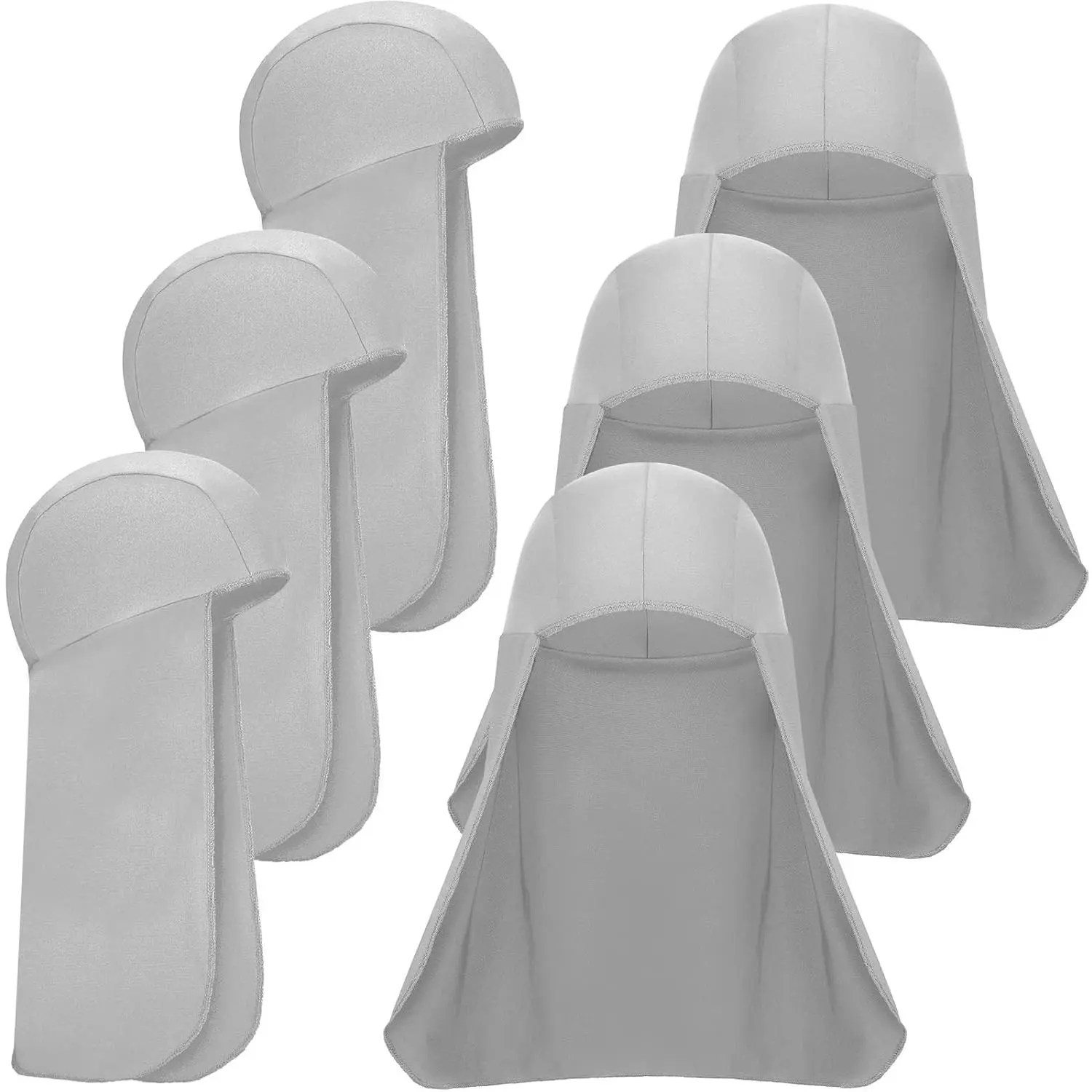 Men's 6-Piece Hard Hat Sun Shade Cooling Skull Cap - Quick Dry Neck Protector, Safety Gear, Hard Hat Accessories, Work Safety Equipment for Construction