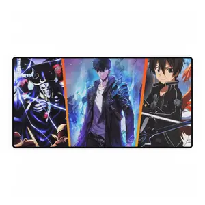 3 Iconic Anime Heroes in One Mouse Pad – Ultimate Gaming Setup Upgrade