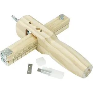 Leather Tools, Leather Strip and Strap Cutter, Leather Cutting Tool, Leather Cutter Adjustable with 3 Blades
