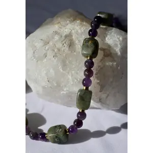 Amethyst & Labradorite Jewelry Set