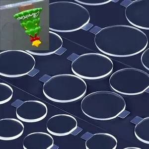 Sticky Dots Double Sided Adhesive Dots Set with Peel Handle, 3 Types Clear Removable Sticky Putty,  No  Glue Tack for Poster  Balloon Arch Museum Gel Party Decoration (100)