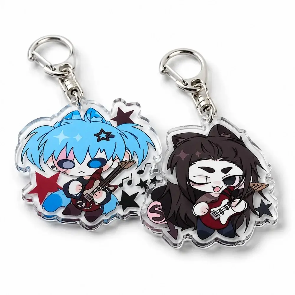 Cute Cartoon Chibi Sally Face Game Keychain - Kawaii, Cute Keyring Accessory, Fun Charm For Backpack Or Purse | High Quality and Customer Favorite Items