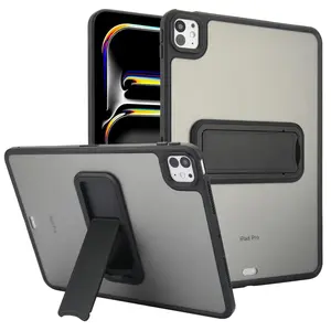 Solid Color Tablet Case with Holder Function, 1 Count Soft TPU Tablet Protective Cover, Tablet Protector Compatible with iPad Pro 11 2024, Tablet Accessories