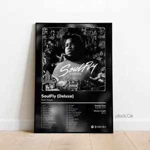 Rod Wave, Custom Album Poster, Hip Hop Wall Art, Soulfly Deluxe, Personalized Album Cover, Custom Album Print, Rod Wave Print