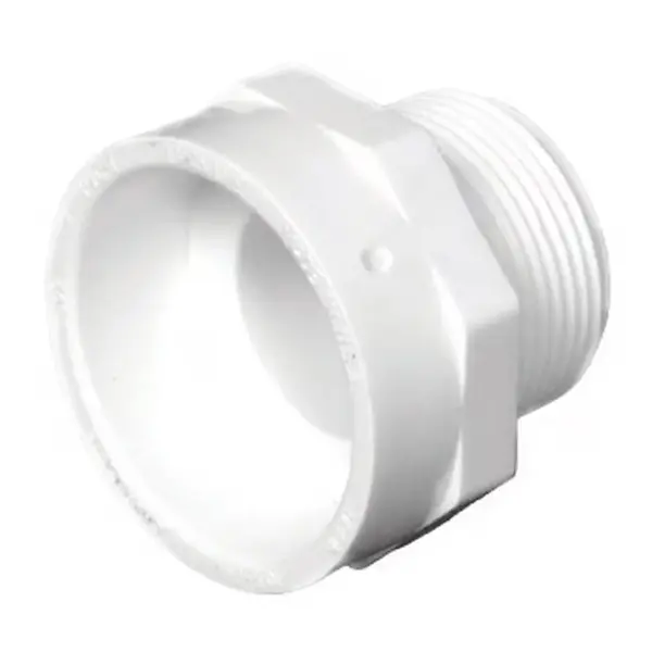 Charlotte Pipe 4 in. Hub X 4 in. MPT PVC Pipe Adapter – Durable PVC Fitting for Plumbing & Irrigation