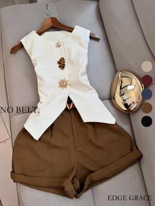 Women's Casual Sleeveless Short Pants Set, Perfect for Daily Wear, Comfortable and Stylish for Women