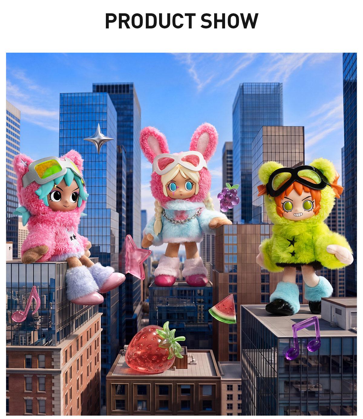 POP MART Peach Riot Fruit Punch Series Plush Doll Pendant