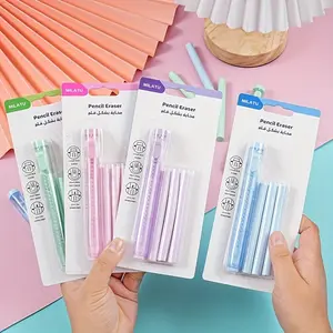 4/8pcs  multicoloured retractable erasers, portable and durable, ideal for school and office use. Back-to-school season gifts. Valentine's Day, Christmas and birthday presents. Office stationery.