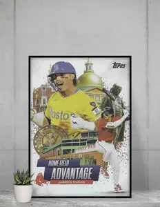Share Topps Jarren Duran 2025 Home Field Advantage 12x17 Poster Boston Red Sox