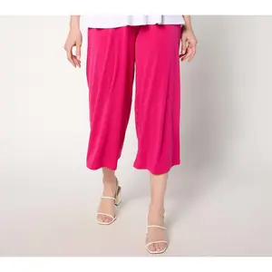 Susan Graver Regular Modern Essentials Liquid Knit Crop Pants