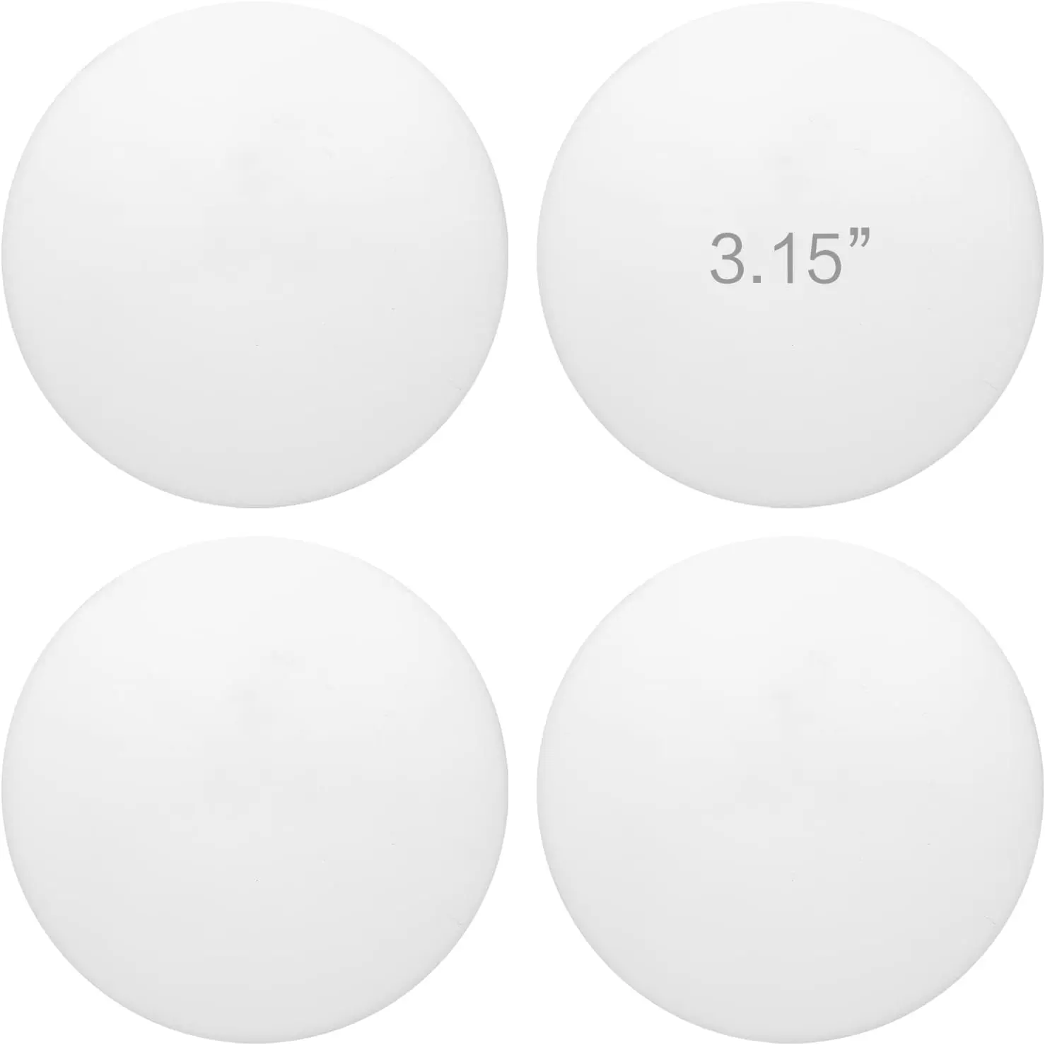 3.15" Door Stop Wall Protector, 4 count White Soft  Door Handle buffers, Mute and Shock Proof, Wall Protector with self-Adhesive to Protect The Wall Surface