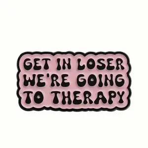 Therapy enamel pin