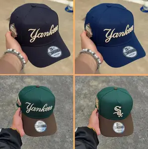 New Era 9FIFTY Flat Brim Cap – MLB Snapback Hat, LA Dodgers NY Yankees White Sox Cardinals, Trendy Urban Wear