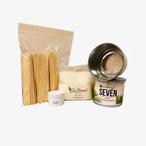 Se-Brazil PRO Body/Brazilian Kit: Seven Soft Wax, Silver VEGAN Hard Wax, Ouch Balm Super Sample with Waxing Strips