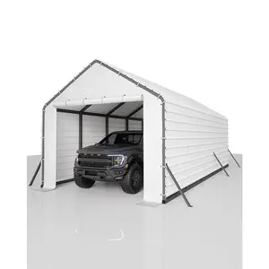Roofing Panels for Metal Carport 13x26 ft, 13x21 ft, 13x16 ft, Heavy Duty Metal Carport Kits, 27 Ga. Galvanized Steel Ribbed Panels, 64.17 in x 19.68 in, 16 Pcs, White