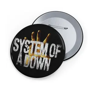 System Of A Down Pin Button – Rock Band Fan Badge, SOAD Lapel Pin for Jacket & Backpack