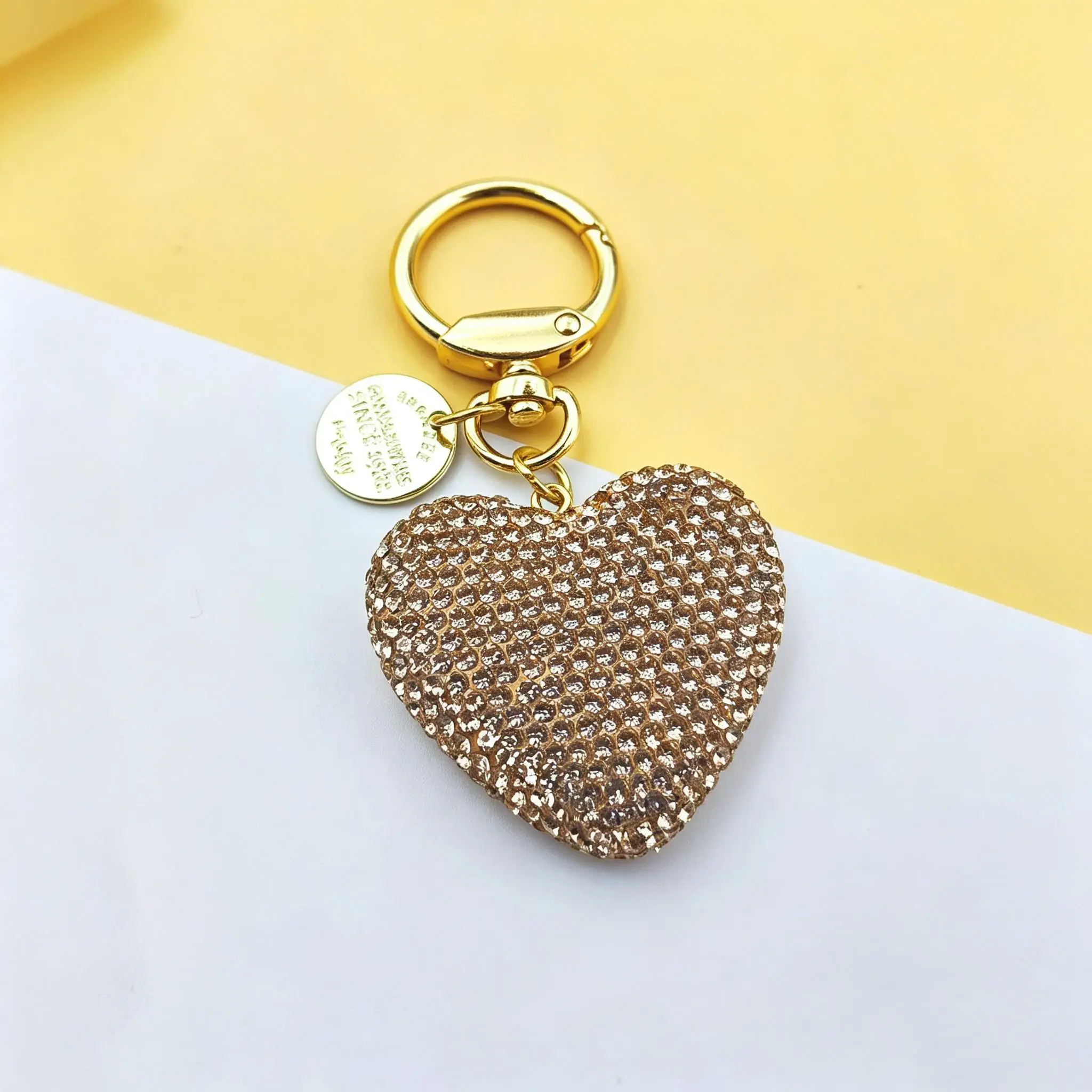 Champagne Heart Keychain, Perfect Gift for Gifting