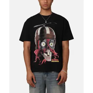 73Studio Marvel Deadpool Headpool Vintage T-Shirt Black Acidwash