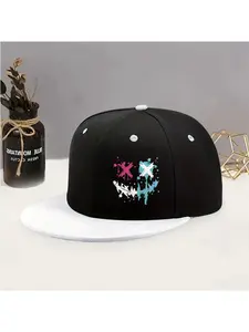 Unisex Adjustable Snapback Cap with Face Print (/ Face) - Urban Streetwear Hat Suitable for Men & Women, Outdoor, Hip-Hop Style