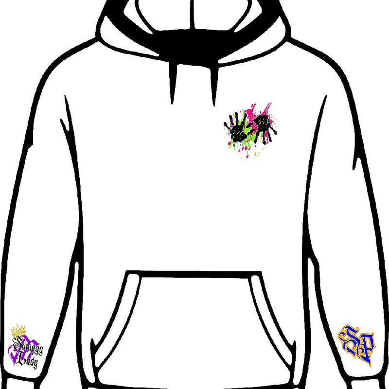 Side Piece Co. & Lady M -CaLaB- "E.L.E" Hoodie Limited Edition (Thick,Warm and Comfortable) Men's Hoodie Sweater soft Cotton Black Menswear