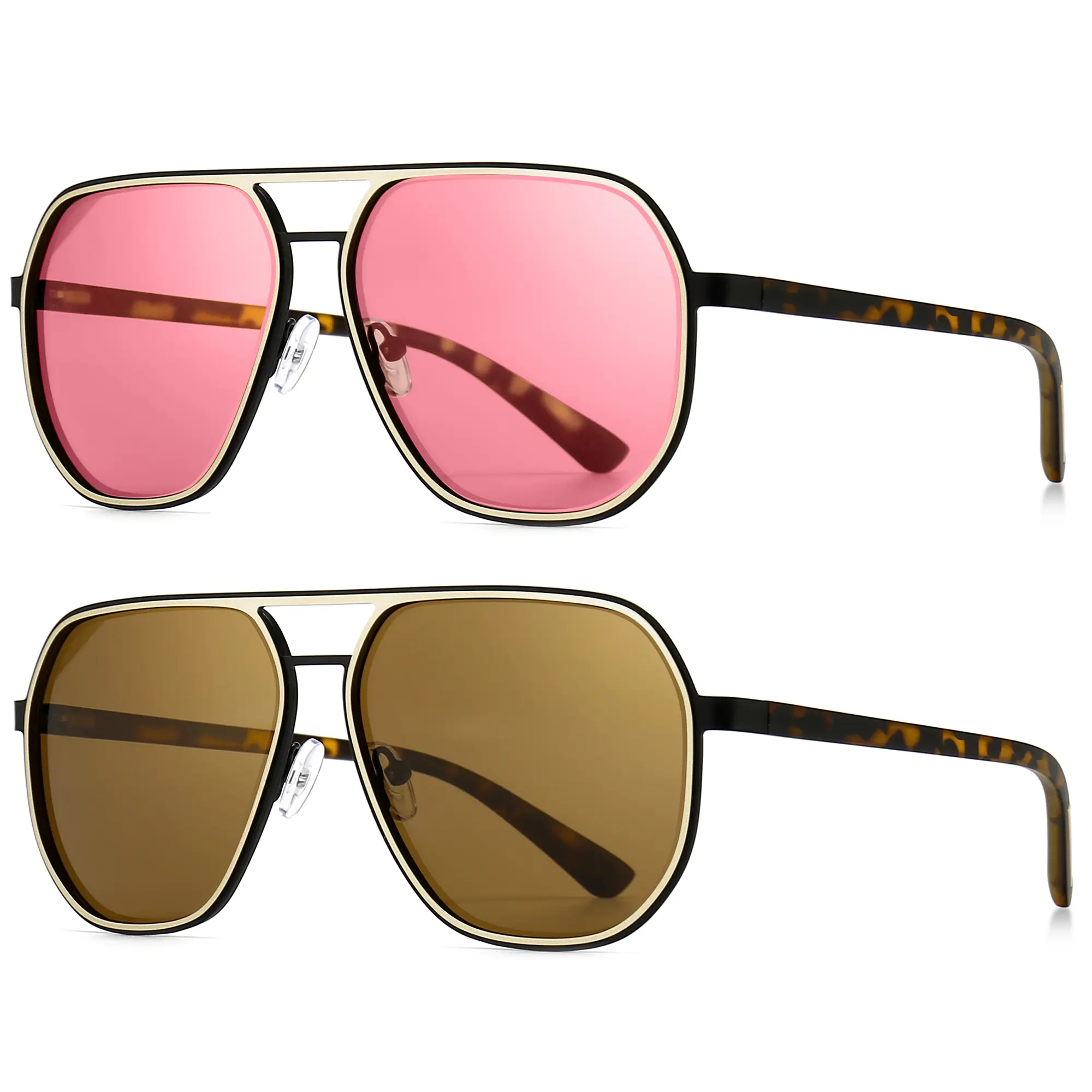 Amber/Rose Pink+Amber/Brown