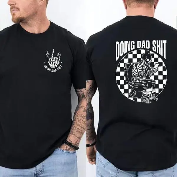 Raw Look At Fatherhood – Dad Grind All Day Tee, Humorous Gift for Every Dad
