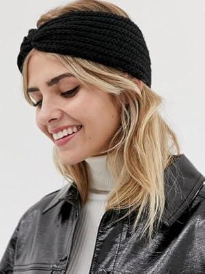 [Christmas Gift]Triple Knot Warmth Ribbed Knit Headband Set-3pcs (color-1, Standard)