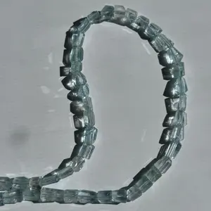 Aquamarine Gemstone Facet Cut Necklace from Afghanistan
