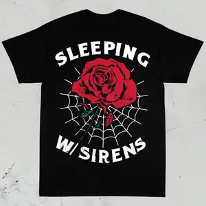 Sleeping Withe Sirens - Red Rose Unisex T-shirt