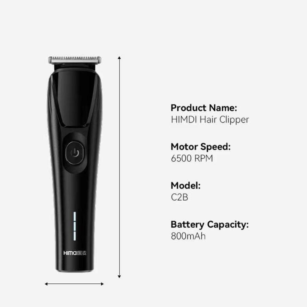 Professional Hair Clippers for Men – HIMAI C2B Electric Hair Trimmer, Quiet Motor, Long Battery Life, Type-C Fast Charging, Perfect Home Haircut Kit for Family & Gifts
