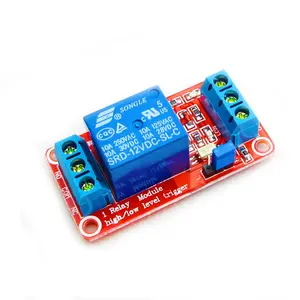 12V 1 Channel Relay Module with Optocoupler Isolation Support High or Low Level Trigger