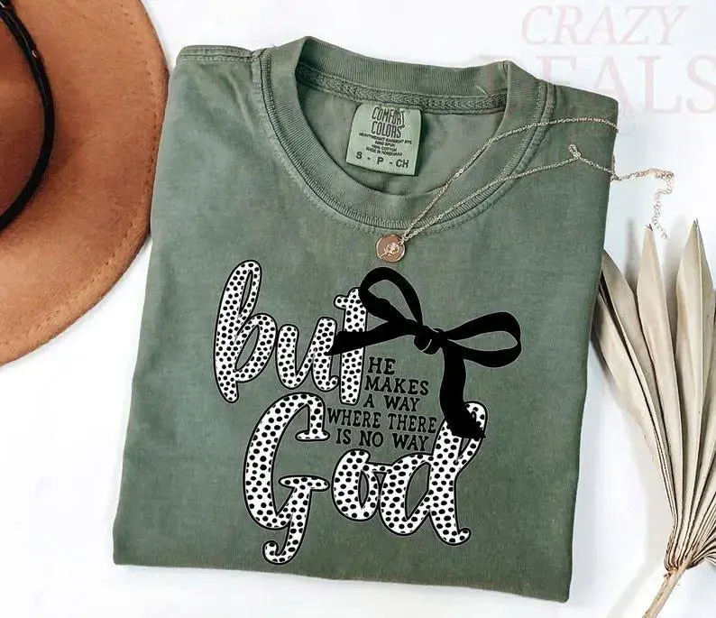 Comfort Colors But God Shirt, Christian Faith Bible Verse T-Shirt, Jesus Tee, Gift Shirt For Christian, Gift Shirt