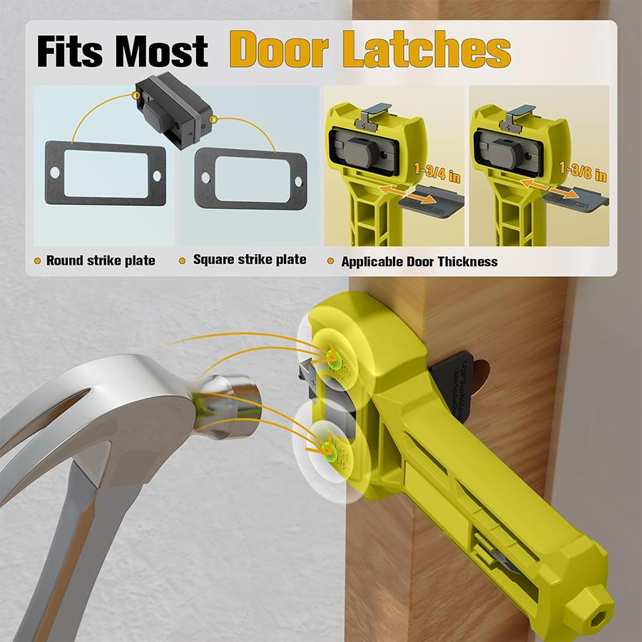 Bolt kit for bolt latch hole tool, door lock installation chisel tool, door chisel tool