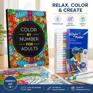 Color By Number for Adults: 75 Beautiful Designs for Stress Relief, Relaxation & Hours of Creative Fun