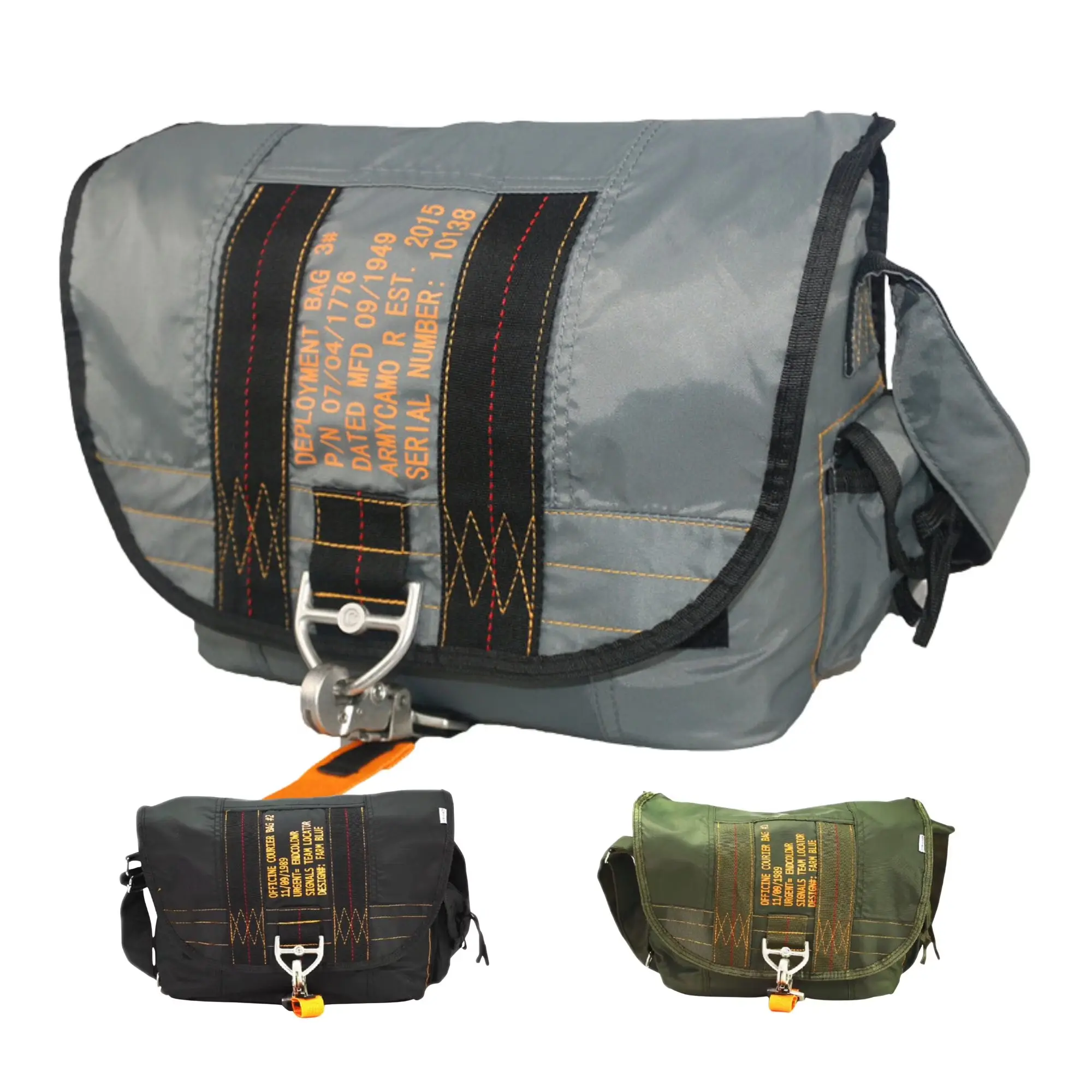 Men's Officine Military Messenger Bag, Strap Fitting Crossbody & Shoulder Courier Bag, Strap Fitting Men's Crossbody & Shoulder Bags