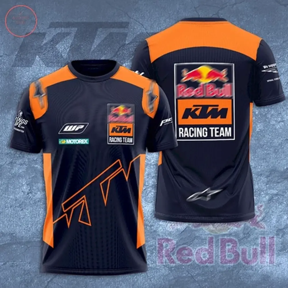 #2 KTM x Red Bull Astarr Motorsport Racing 3D Jersey Shirt for Men Women, Performance Athletic Tee, Breathable Sports Jersey, Speed Racing Graphic Shirt, Lightweight Crew Neck Casual Racing Fan Apparel