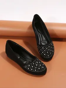 Women's Breathable Velour Slip-On Shoes, Round Toe Soft Rubber Sole, Casual Spring Summer Footwear, Comfortable Daily Wear