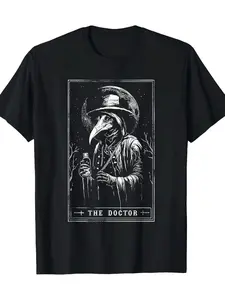 1pc 's 100 Cotton Tarot Card T-Shirt - The Doctor