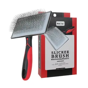 Professional Dog Brush Grade Extra Long Slicker Brush - Ergonomic Handle, Removes Loose Undercoat and Tangles for Dogs Grooming Grooming Accessories