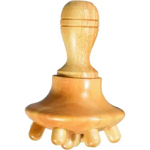 Wooden Mushroom Massager | Body Sculpting Tool for Legs | Beech Wood Mushroom Massager for Full Body Relaxation and Tension Relief