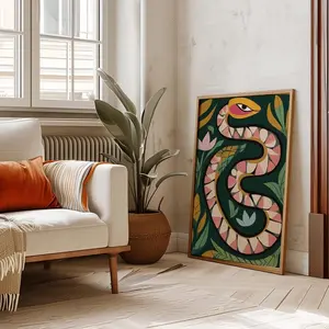 Snake Wall Art | Printable Wall Art, Snake Wall Art, Snake Wall Decor, Mood Art, Gallery Wall, Snake Art, Desert Wall Art, Room Wall Art Gift Hanging