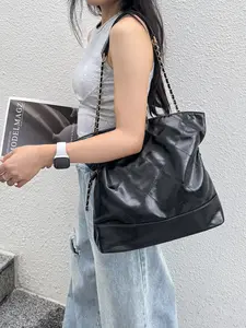 Women's New High-End Small-Batch Design Large Capacity Rhombic Chain Commuter Bag, Shoulder Tote Purse for Women, Minimalist Tote Bag